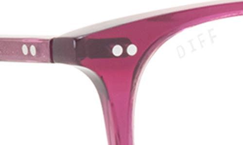 Diff Maxwell 49mm Small Round Optical Glasses In Umbria Crystal/clear