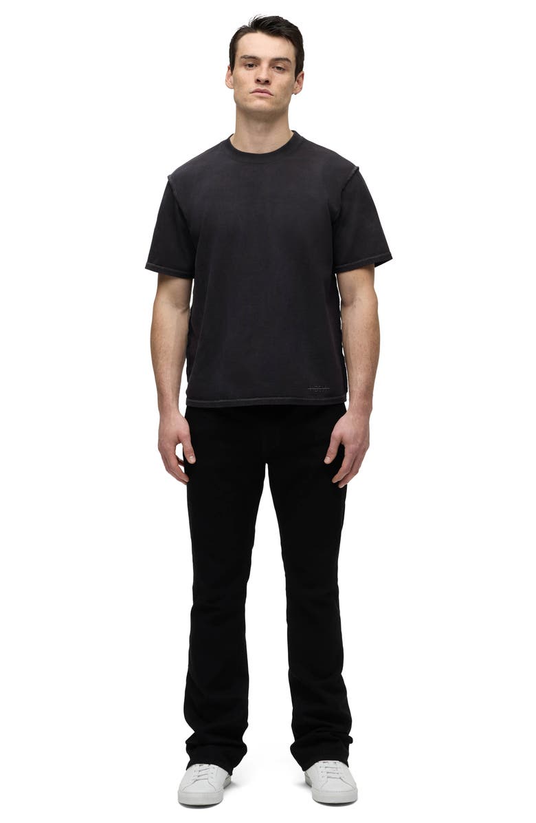 Hudson Jeans Walker Kick Flare Jeans, Alternate, color, Raven