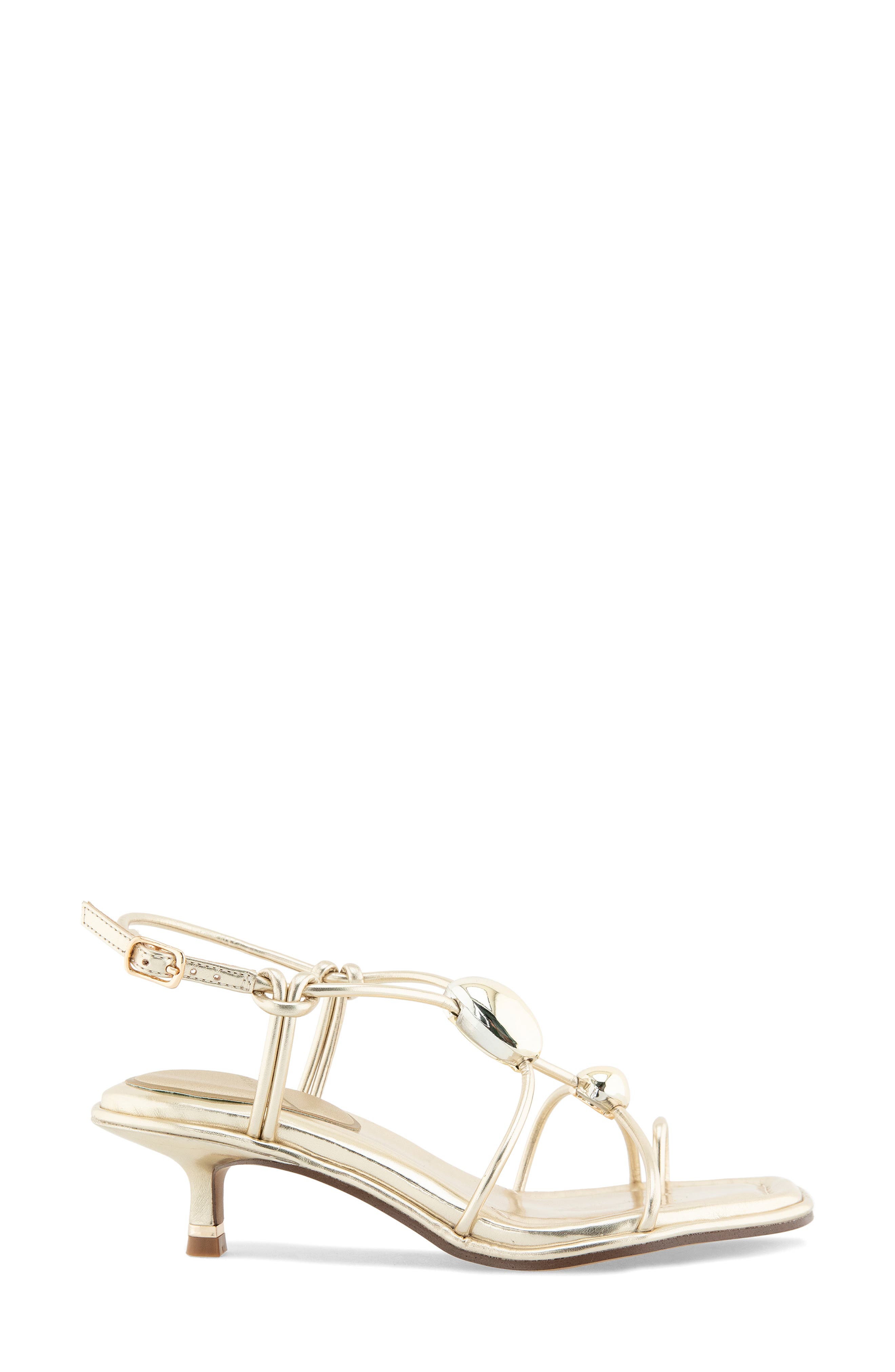 Gemma Kitten Heel Sandal, Alternate, color, GOLD