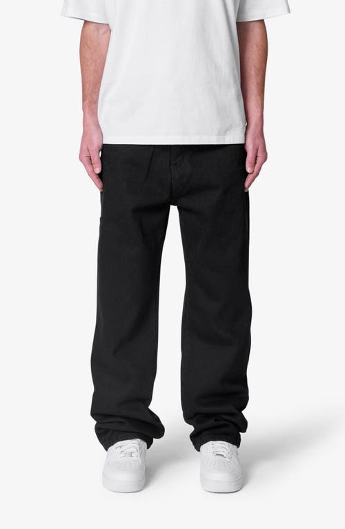 Mnml Raw Baggy Jeans In Black