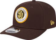 New Era Men's New Era Brown San Diego Padres Circle Patch 9SEVENTY Stretch-Snap Hat
