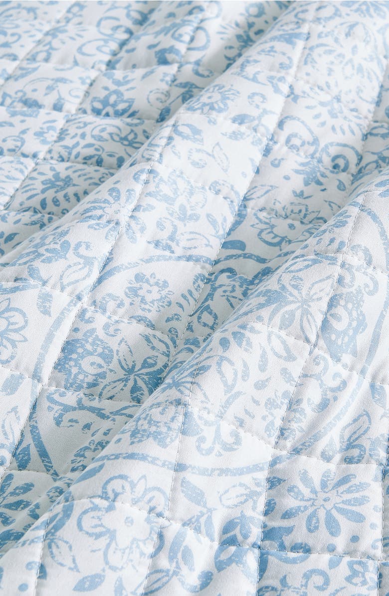 Woven & Weft Floral Print 3-Piece Quilt Set, Alternate, color, Blue Floral
