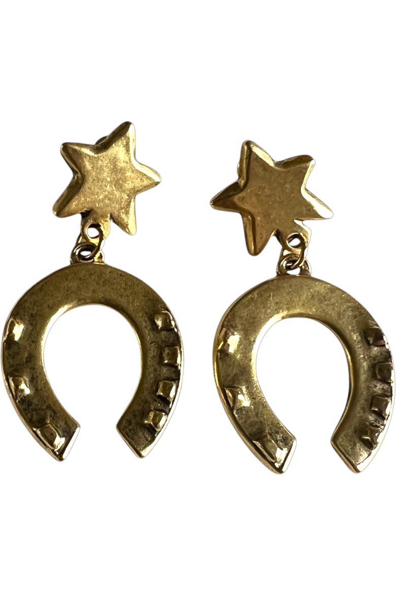 Lucky Earrings, Main, color, Gold