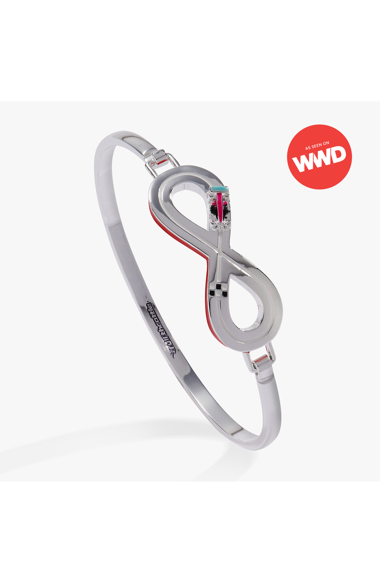 Alex and Ani Hot Wheels Figure 8 Racecar Tension Bangle, Main, color,