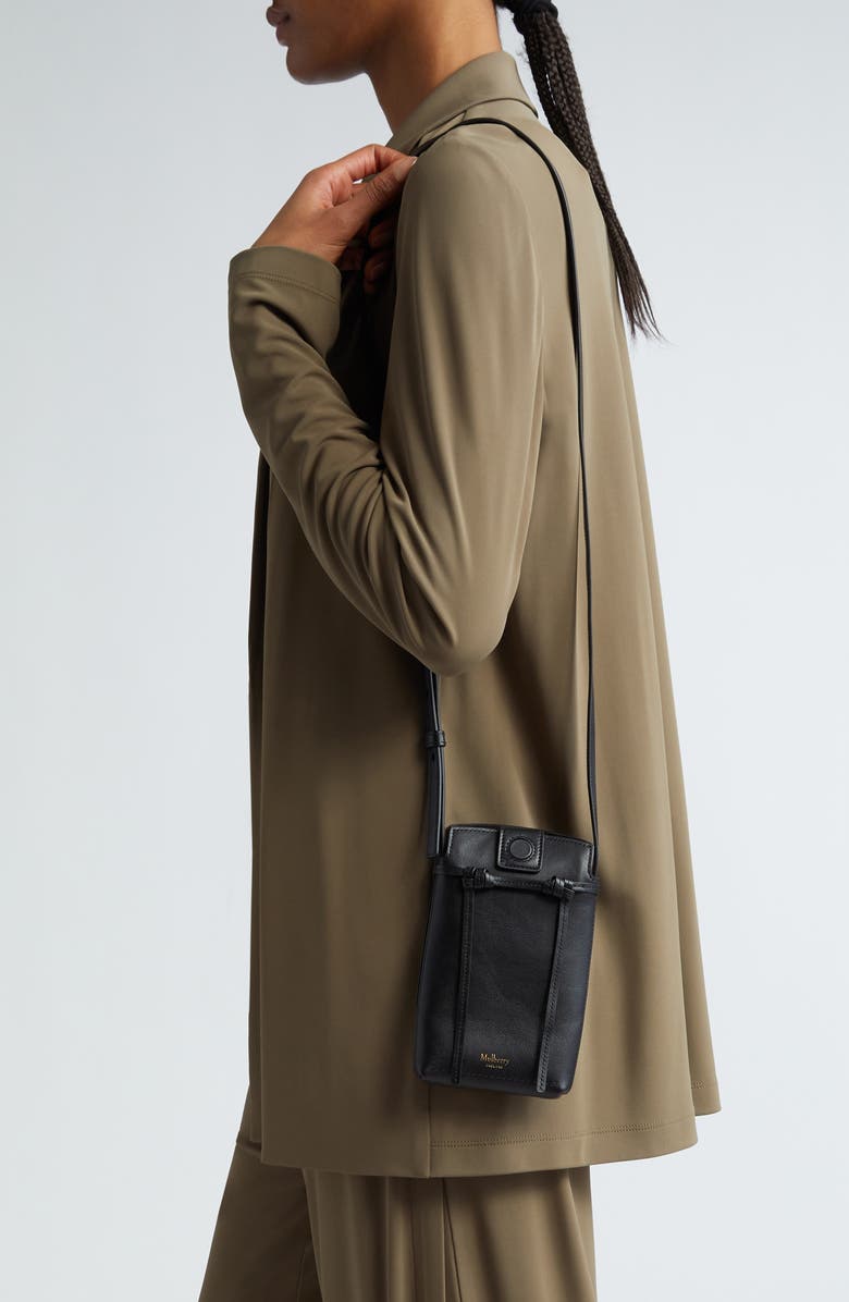 Mulberry Clovelly Refined Leather Phone Pouch, Alternate, color,