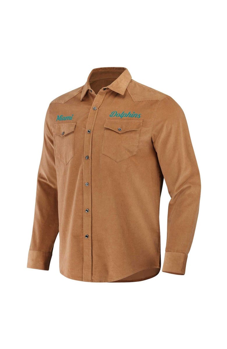 NFL X DARIUS RUCKER Men's NFL x Darius Rucker Collection by Fanatics Orange Miami Dolphins Western Full-Snap Shirt, Alternate, color, Orange