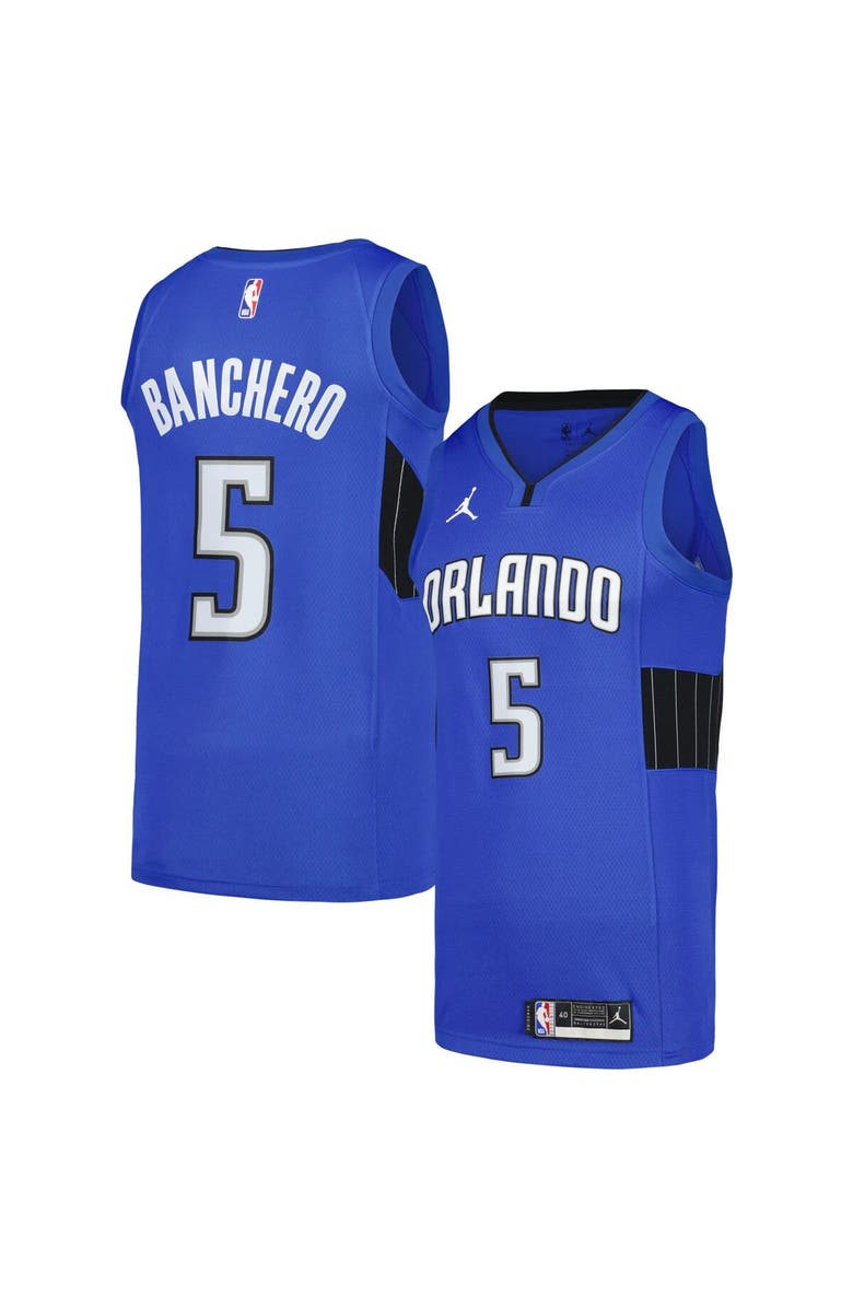 Jordan Brand Men's Jordan Brand Paolo Banchero Royal Orlando Magic Swingman Player Jersey - Statement Edition, Alternate, color, 