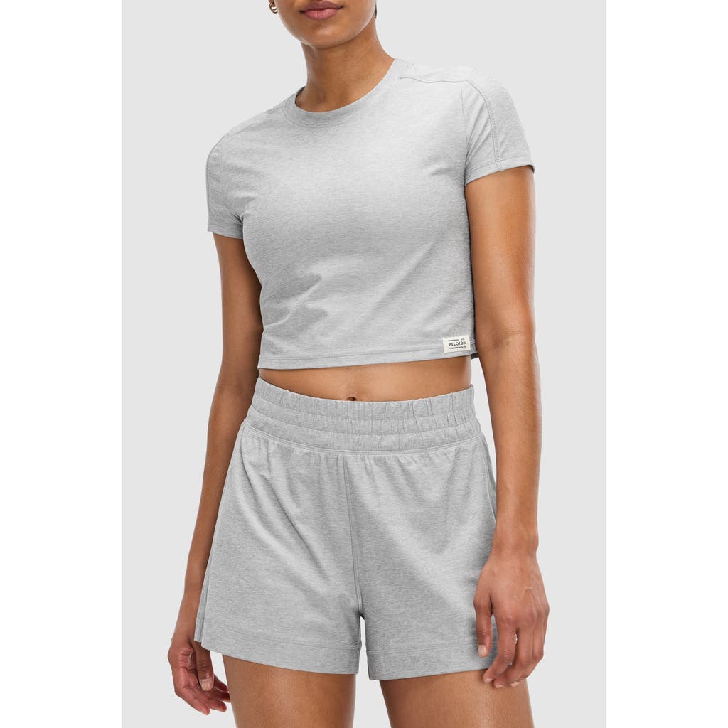 Peloton Dreamblend Baby Tee In Gray