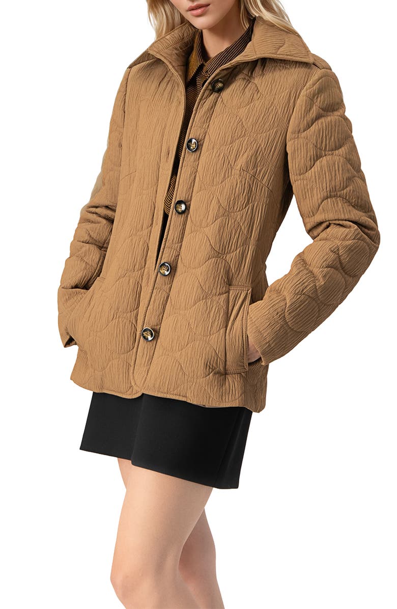 IVONNE Padded Jacket, Alternate, color, Brown