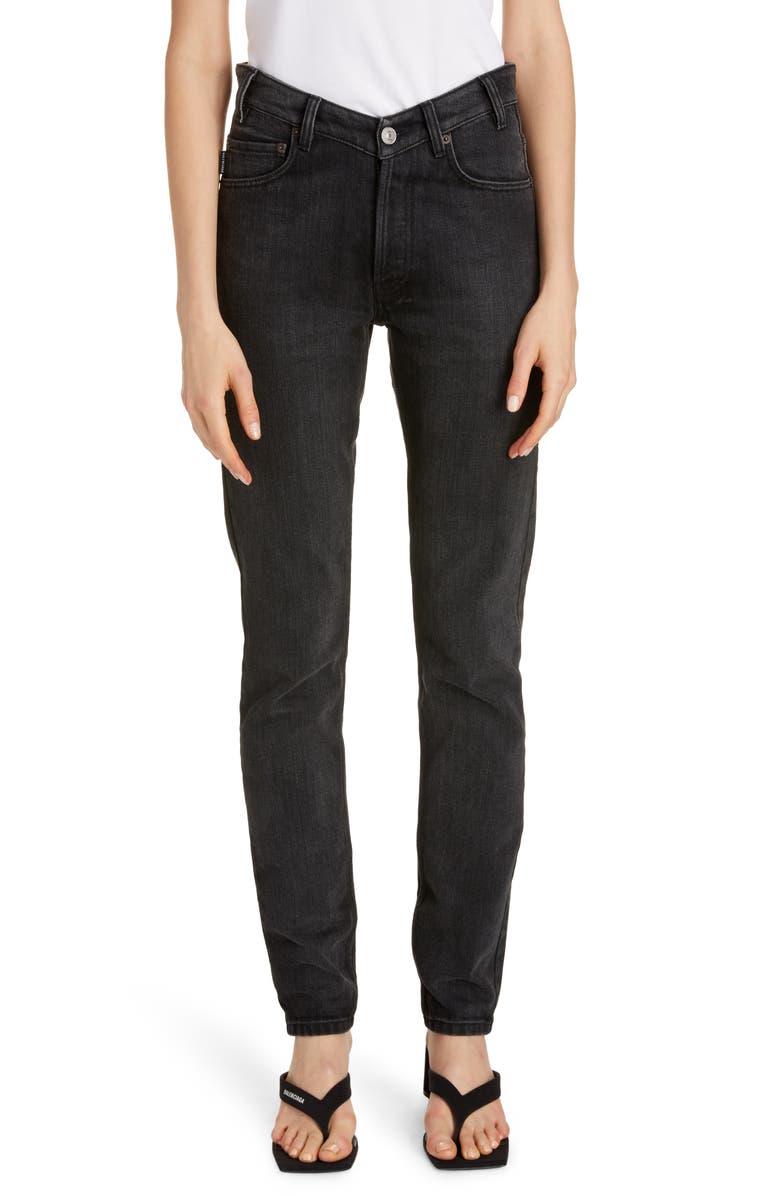 Balenciaga V-Waist Skinny Jeans, Main, color,