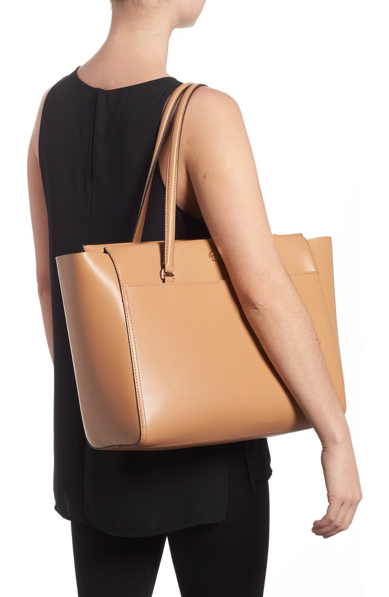 Tory Burch Parker Leather Tote, Alternate, color,