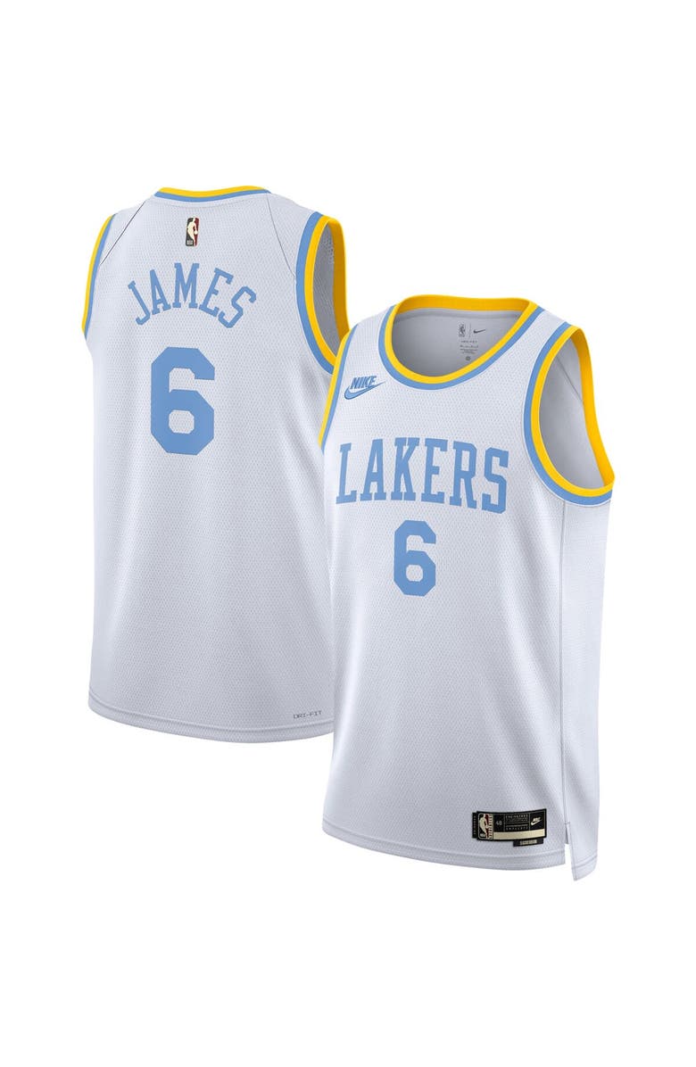 Nike Men's Nike LeBron James White Los Angeles Lakers Swingman Jersey - Classic Edition, Main, color,