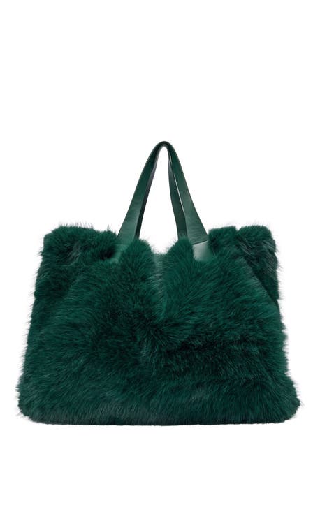 Confidante Faux Fur Handbag