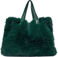 AZALEA WANG Confidante Faux Fur Handbag