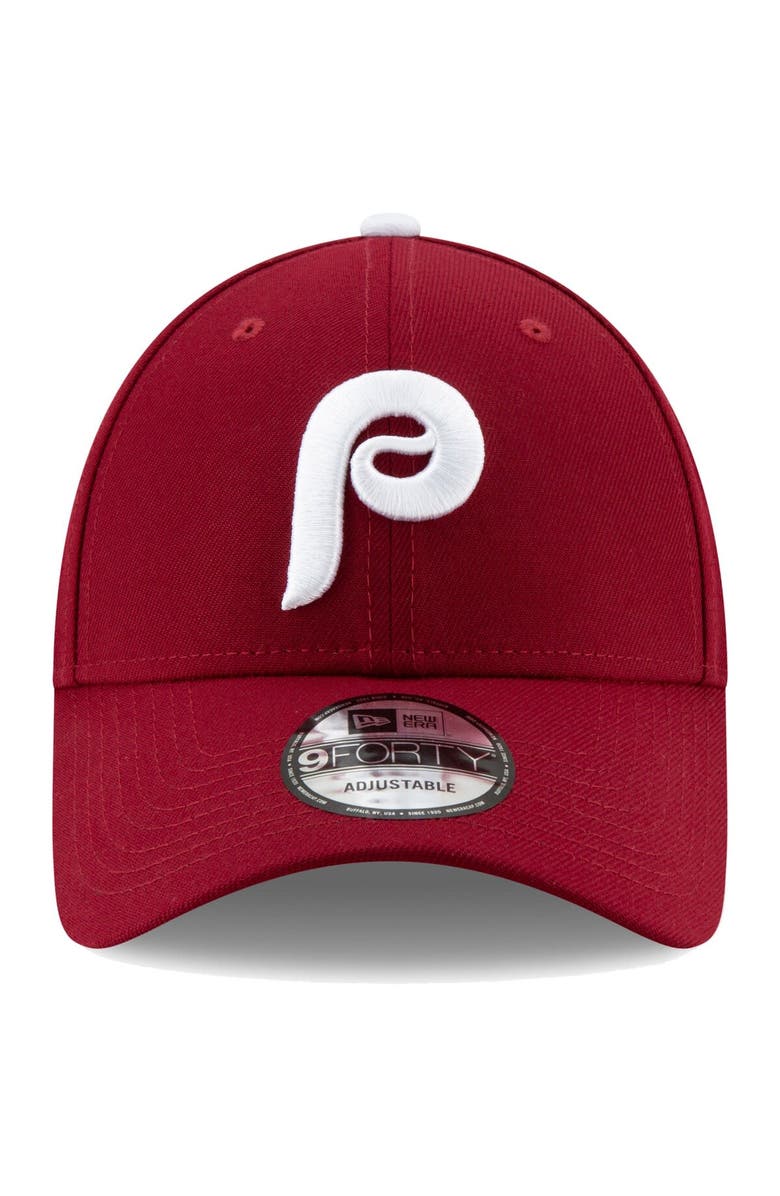 New Era Men's New Era Maroon Philadelphia Phillies Alternate 2 The League 9FORTY Adjustable Hat, Alternate, color, 