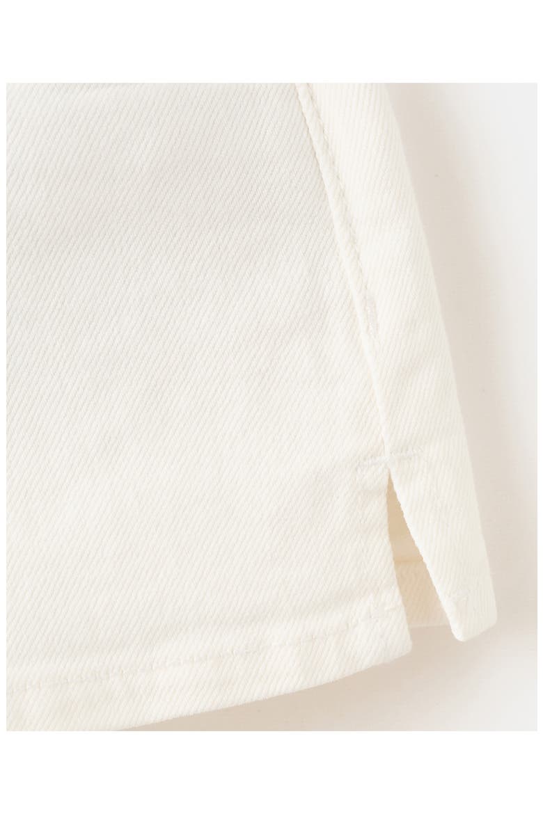 Low Rise Denim Shorts, Alternate, color, OFF WHITE