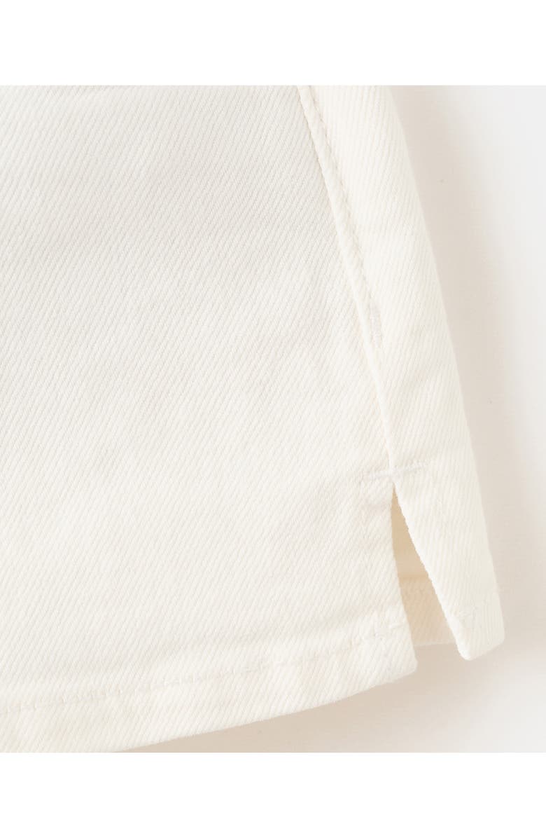 MANGO TEEN Low Rise Denim Shorts, Alternate, color, Off White
