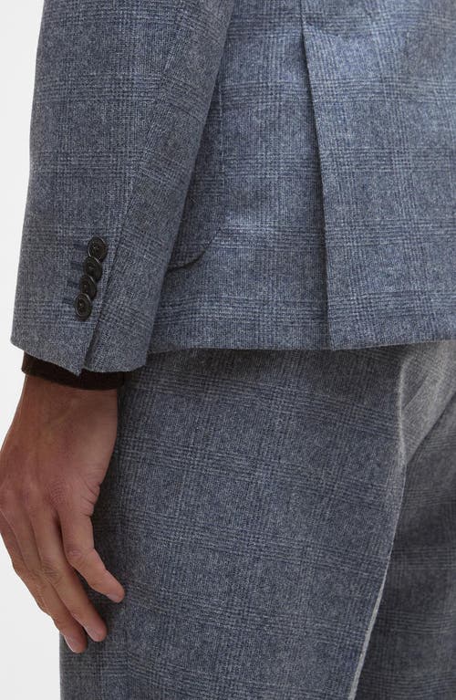 Barbour Kensington Glen Check Wool Blend Flannel Suit Jacket In Blue