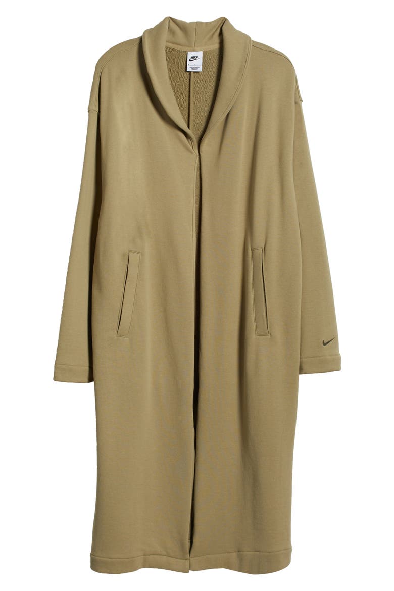Sportswear Modern Fleece Oversized Duster, Alternate, color, NEUTRAL OLIVE/ CARGO KHAKI