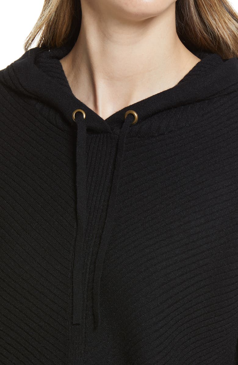 Caslon<sup>®</sup> Rib Hoodie, Alternate, color,