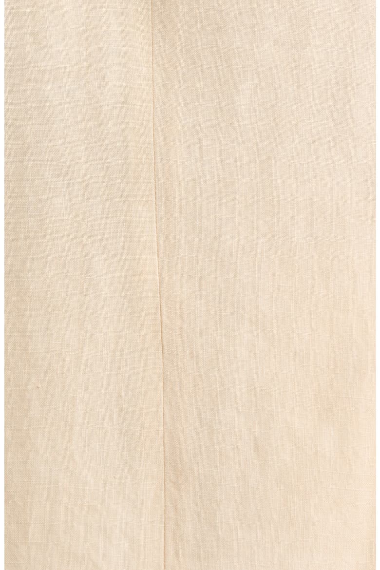 Tailored Fit Solid Linen Blazer, Alternate, color, CREAM
