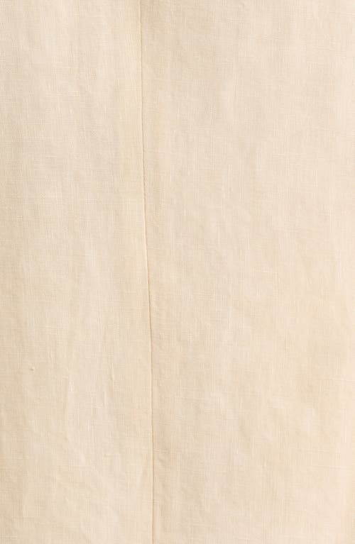 Percival Tailored Fit Solid Linen Blazer In Neutral