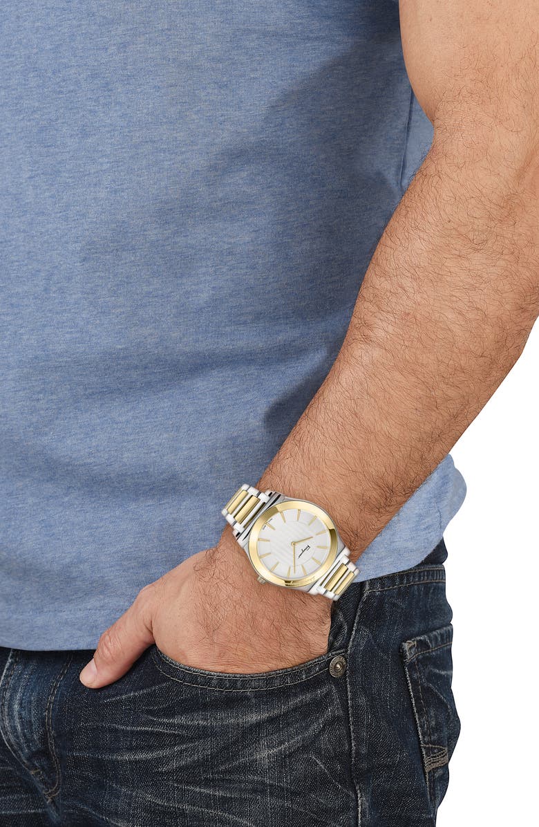 FERRAGAMO 1898 Two-Tone Bracelet Watch, 41mm, Alternate, color, 