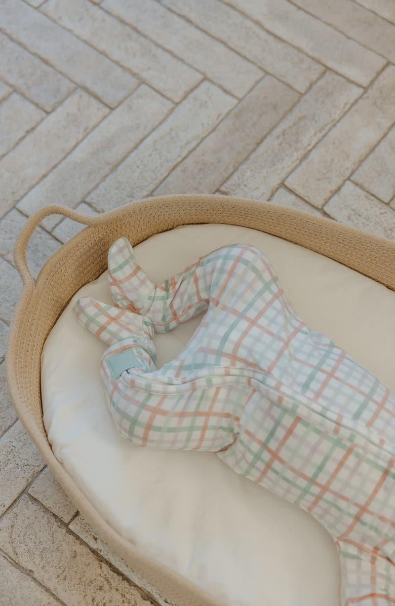 Copper Pearl Madelyn Zip-Up Footie Pajamas, Alternate, color, Madelyn