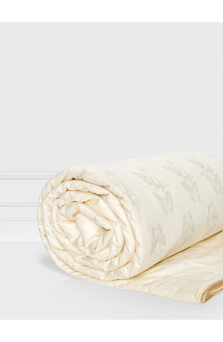 Togas Selena Light Tussah silk comforter, Alternate, color, White