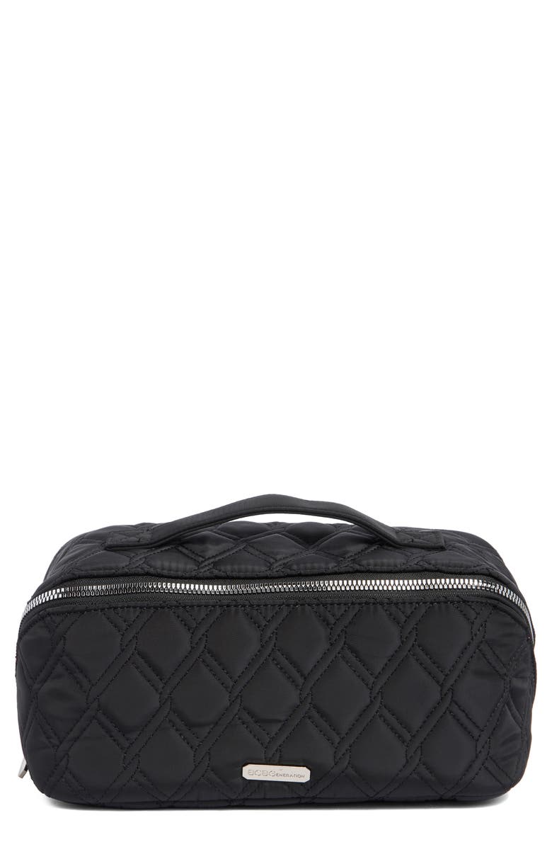 BCBG Quilt Fold Out Zip Case, Main, color, 