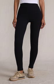 Lands' End High Rise Serious Sweats Fleece Lined Pocket Leggings