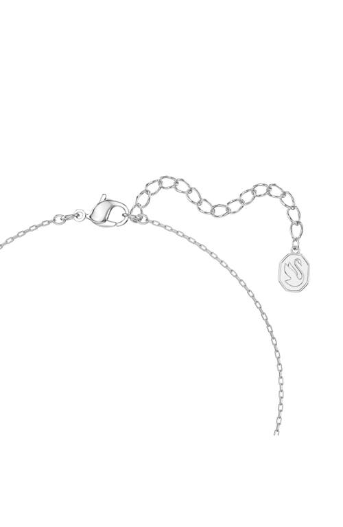 Swarovski Symbolica Rhodium Plated Star Pendant Necklace In Silver