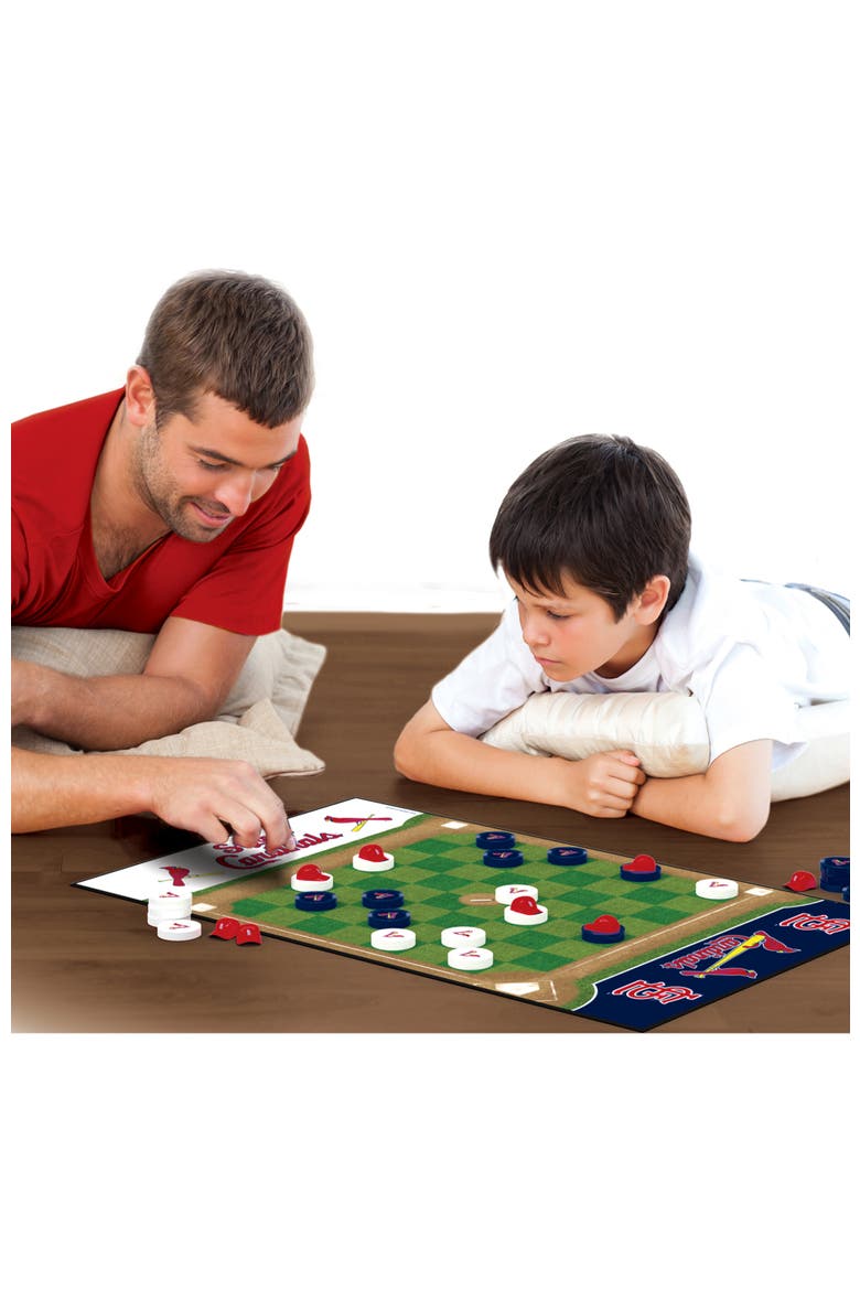 St. Louis Cardinals Checkers Board Game, Alternate, color, Multicolor