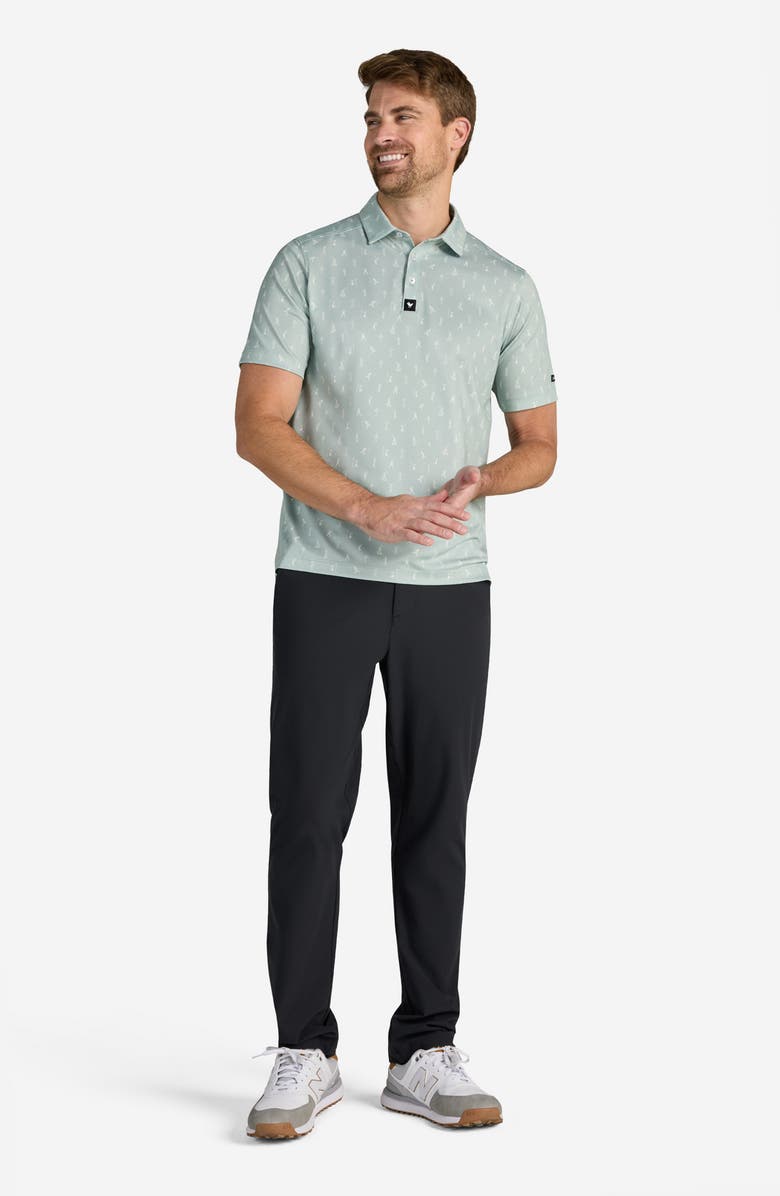 Bad Birdie Range Monster Tech Piqué Polo, Alternate, color, Range Monster - Sage
