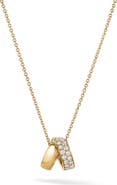 HEARTS ON FIRE INSIDE/OUT Multi-Wear Rondel 18K Gold Diamond Pendant Necklace, 0.40ct.