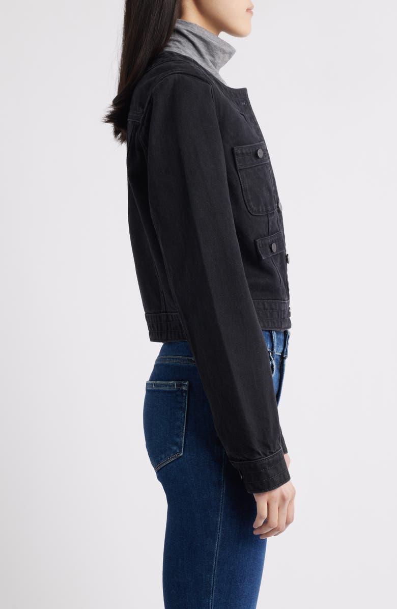 PAIGE Kiya Crop Denim Jacket, Alternate, color,