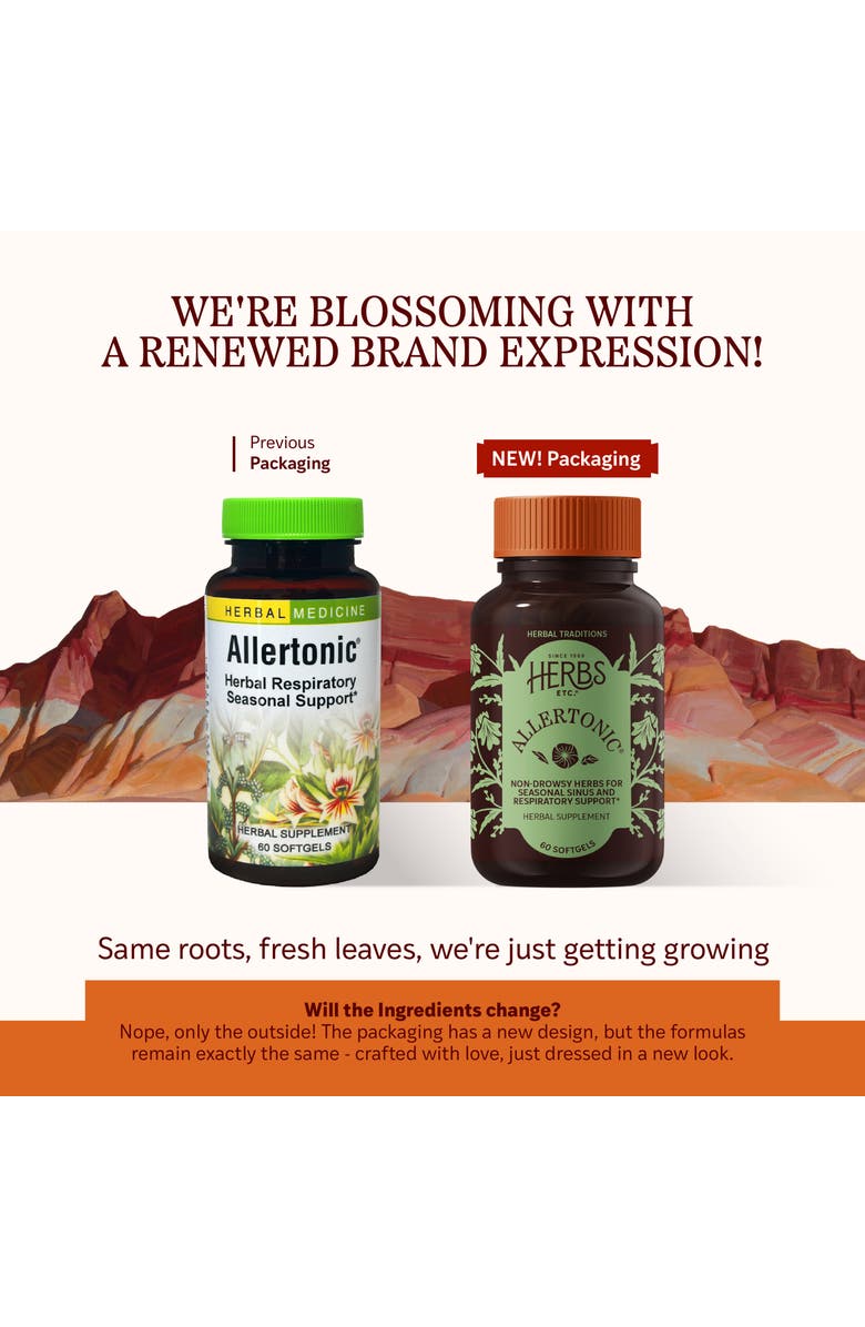 Trace Minerals Allertonic - Healthy Breathing Support - Herbal Blend to Aid Against Seasonal Discomfort - Lung & Respiratory Health Support with Stinging Nettle - 60 Softgels, Alternate, color,