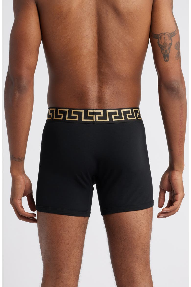 Greek Key Jersey Boxer Briefs, Alternate, color, BLACK GOLD GREEK KEY