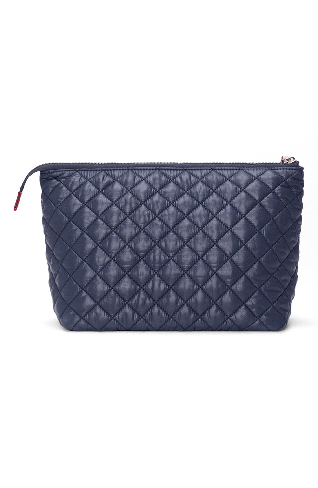 Large Zoey Quilted Nylon Cosmetics Case, Alternate, color, DAWN