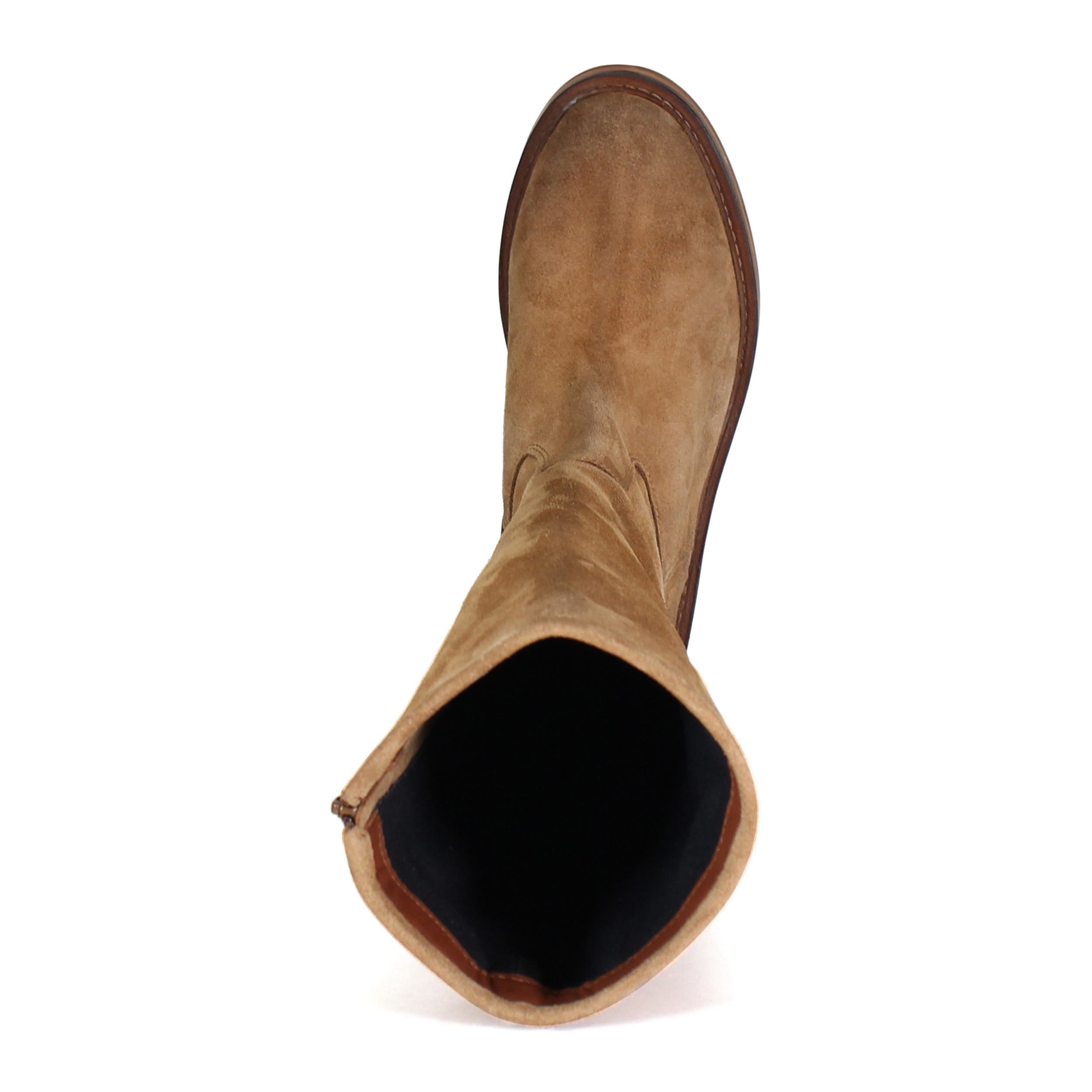 KEEP EM Suede Riding Style Boot, Alternate, color, Tan