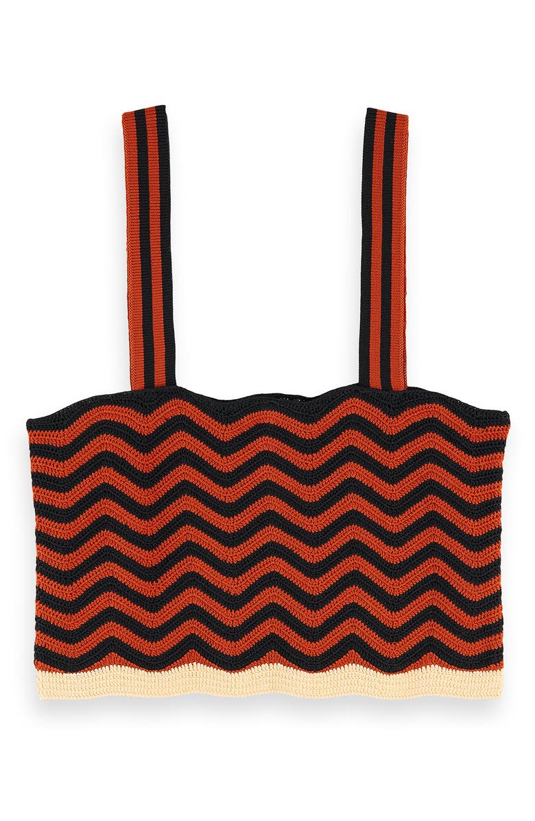 Scotch & Soda Crochet Crop Tank, Alternate, color, 