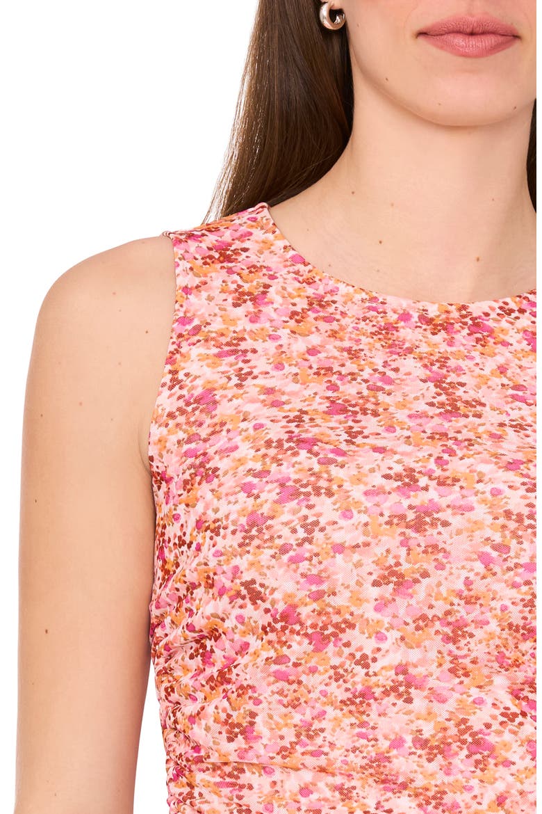 Side Ruched Sleeveless Top, Alternate, color, SEASHELL PINK