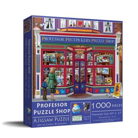 Professor Piecepickers Puzzle Shop 1000 piece Jigsaw Puzzle for Adults