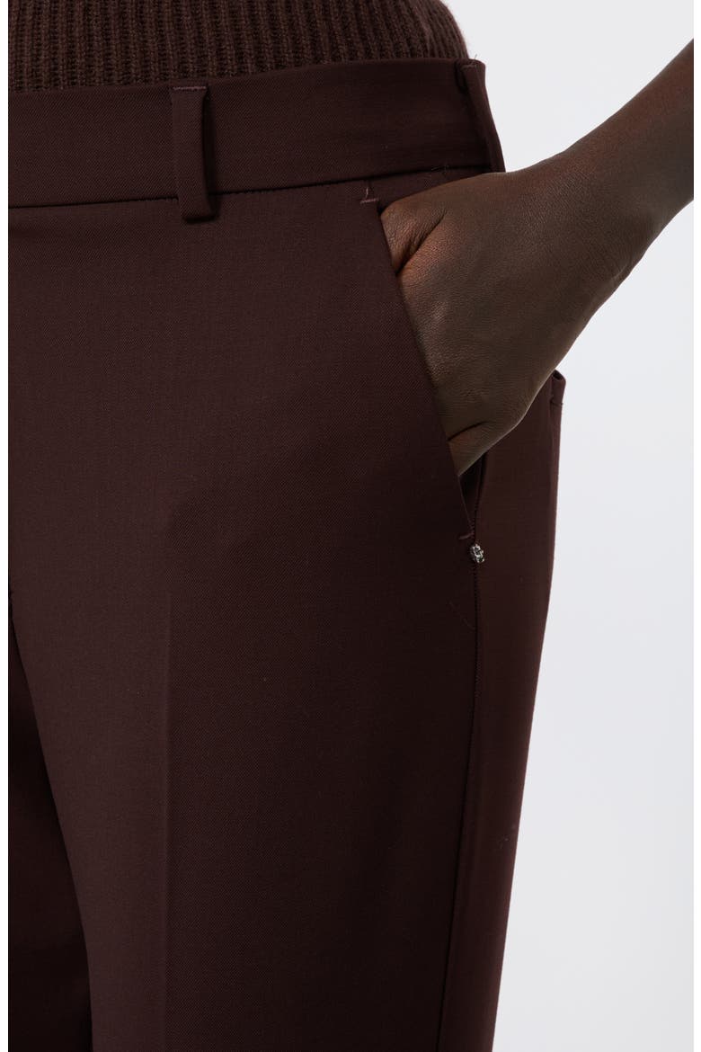 Febe Virgin Wool Blend Wide Leg Trousers, Alternate, color, PLUM