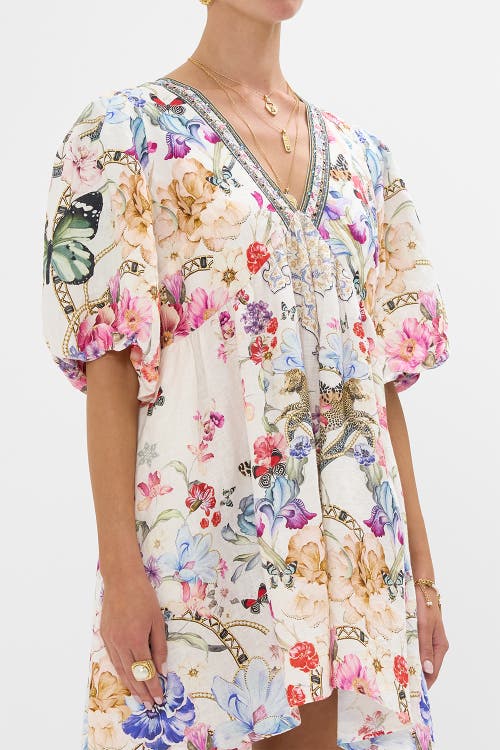 Shop Camilla V Neck Puff Sleeve Short Dress Monserrate Magic