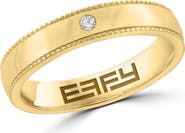 EFFY Diamond Milgrain Edge Band Ring