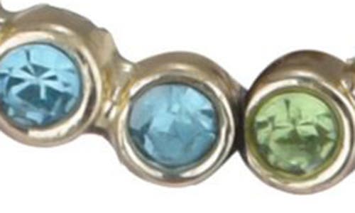 Adornia 14k Plated Crystal Rainbow Tennis Necklace In Multi