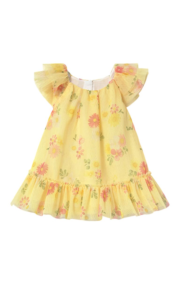 Mayoral Sunflower Tulle Dress, Main, color, 