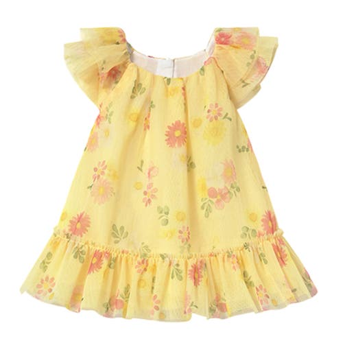 MAYORAL MAYORAL SUNFLOWER TULLE DRESS