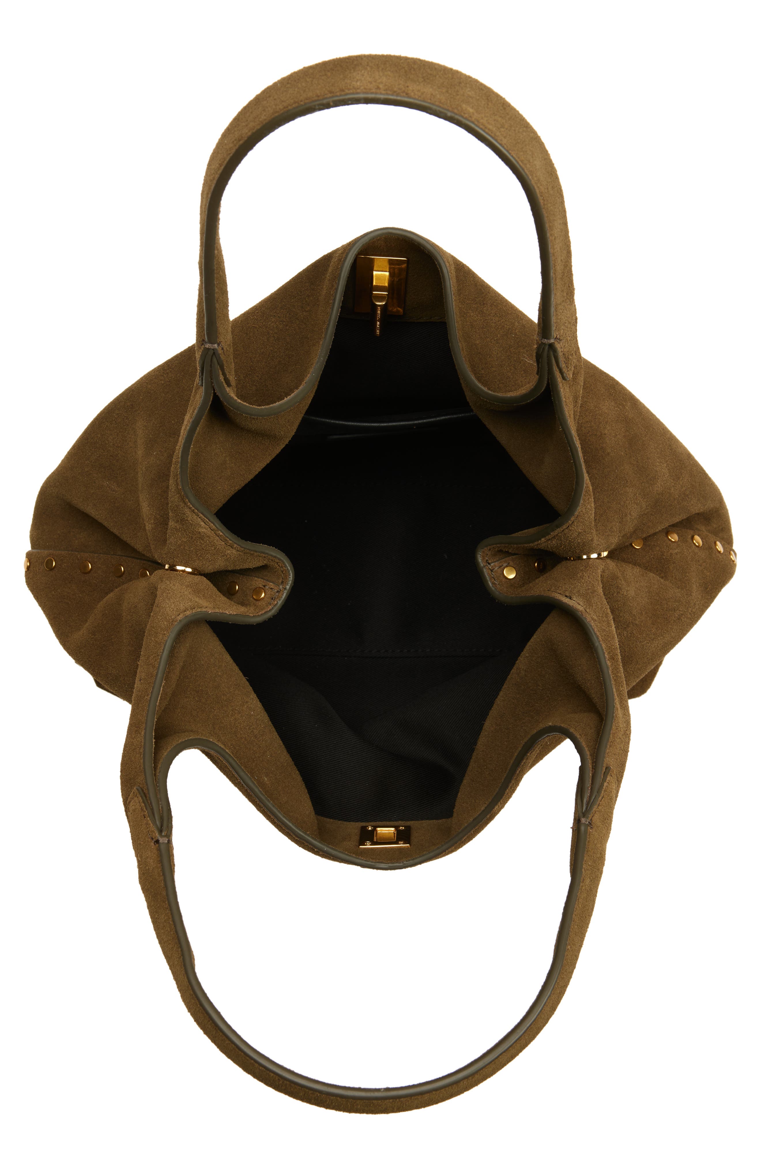 Rebecca Minkoff Darren Suede Carrysome Bag, Alternate, color, Jungle